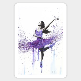 Purple Ballerina Sticker